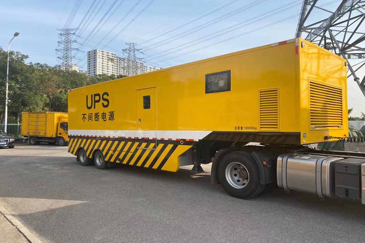 东港发电机租赁施工现场